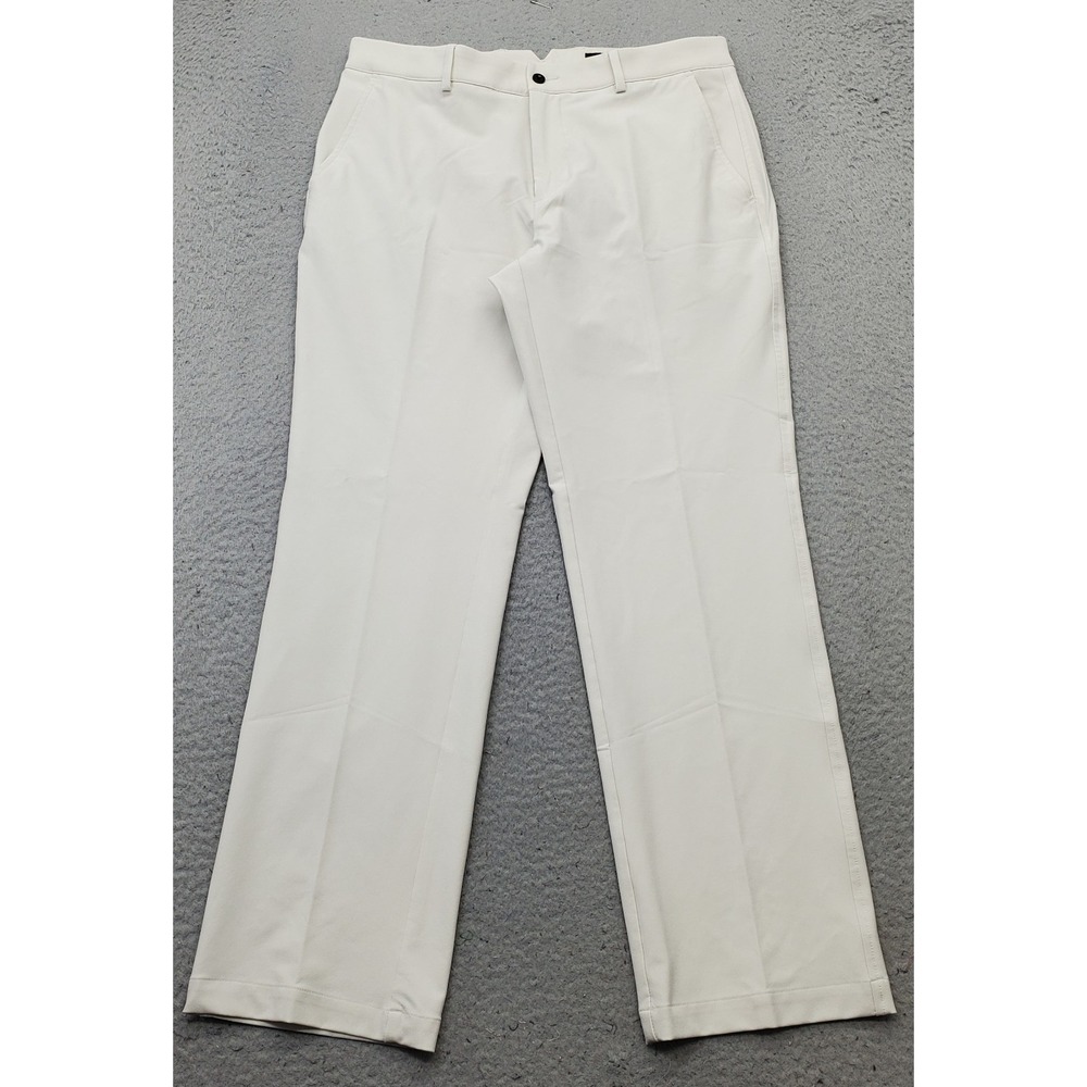 Dunning Golf Chino Pants Mens 32/30 Tan Performance Stretch Quick Dry Flat Front